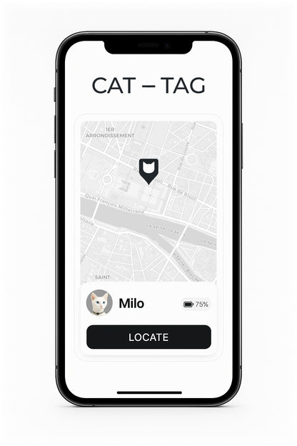 CAT‑TAG: Ultralight GPS Tracker Cat Collar with Breakaway Safety